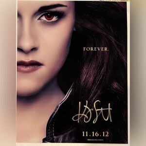 SOLD - Twilight’s Kristen Stewart “Bella” Autographed photo with COA